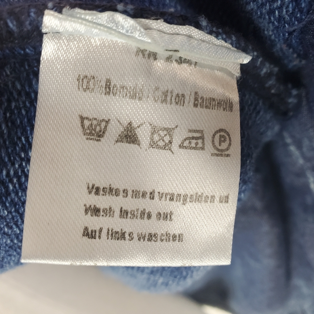 Blue Willi's Jean Jacket Denim Danish Denmark Scandinavian Spring Boho Nordic - Picture 14 of 16